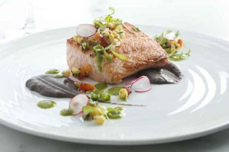Chiph P489 Nomi Salmon for Wines of the Rhone Valley Dinner, 12/6