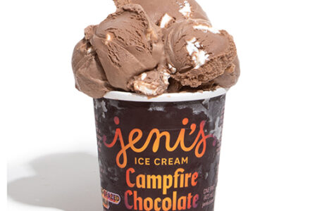 Campfire Chocolate Volcano Pint Ecom for Jeni’s Splendid Ice Creams Launching Holiday Flavors in All Chicago Scoop Shops November 5