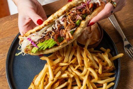 Carntias Sandwich2 for Leña Brava Debuts New Lunch Service and Steakhouse Inspired Baja Lunch Menu