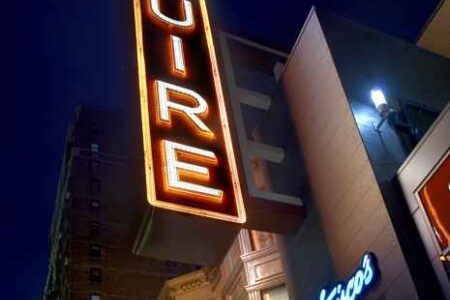 DF Chicago Outside Sign HR for Del Frisco's offers Best Picture Inspired Cocktails