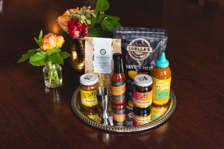 Deluxe Box Beauty Shot for The 'Celebrate JBF Chicago Alumni Collection Box' From Here Here Market Available Beginning June 1st