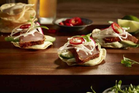 Earls Tuna tostadas appetizer for Earls Kitchen + Bar Rings in the New Year with 5 Course Prix Fixe Dinner