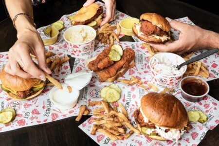Feast7 for $5 Sandwiches from Fry the Coop Celebrating National Hot Chicken Day March 30th