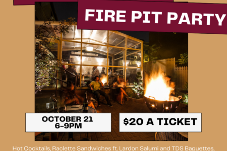 Fire Pit Party With Lardon for 12th Anniversary Fire Pit Parties at Table, Donkey and Stick