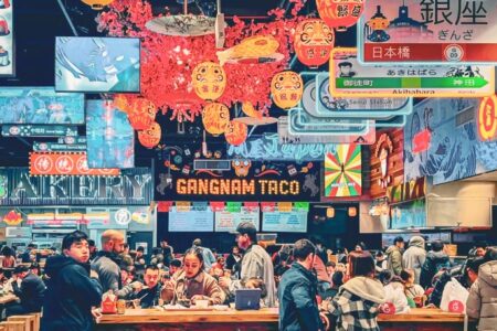 Food Hall Cover for March Madness: 40% off at Gangnam Market Food Hall