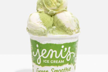 Green Smoothie Volcano Pint Gray for Jeni’s New Green Smoothie Flavor – Now Available at Chicagoland Scoop Shops