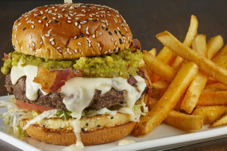 Guacamole Bacon Burger for Miller's Ale House Introduces New Lunch Menu Items