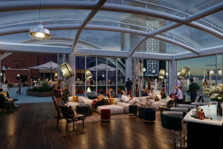Indoor Lounges for Offshore Rooftop Opening Atop Navy Pier This Month