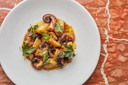 Joe Flamm Rose Mary Baby Octopus ‘ Peka Style’ for Chicago Gourmet Announces ‘Best Dressed’ Dish Competition