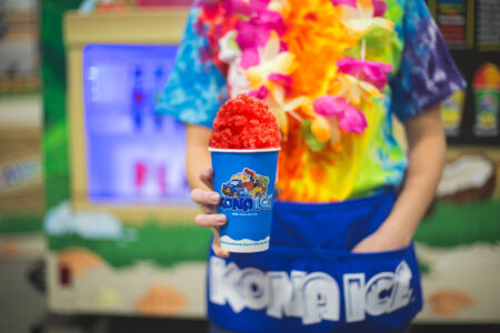 Kona Employee for Kona Ice, a Mobile Shaved Ice Truck, Rolling Through Naperville