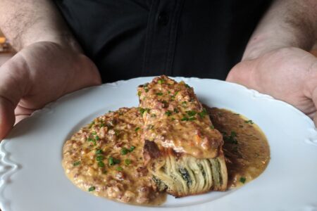 Lasagna Bolognese for Flat & Point Reopening with a New Name & a New Future: Dorothy's Bistro