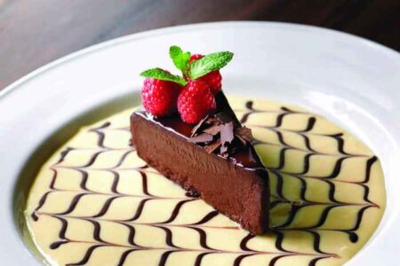 Mastros Chocolate Sine Cake 1 for Mastro's Steakhouse Hosting Garrison Brothers Bourbon Dinner