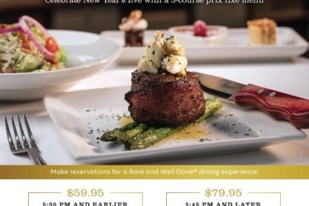 New Years Eve 2019 20 Pg 1 for Holiday Season Offerings at Perry's Steakhouse & Grille in Oak Brook