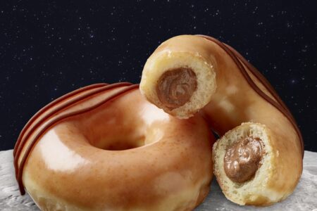 Og Filled Choc Lean for Krispy Kreme's NEW Original Filled Doughnut Now Available at Chicagoland Locations