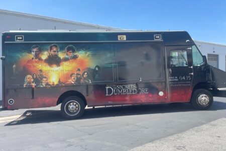 Passenger Side View1 for Fantastic Beasts Movie Themed Food Truck Visits Chicago on April 14