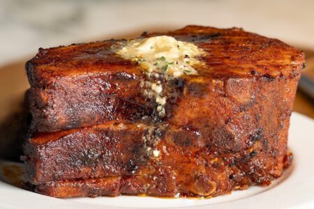 Perrys Famous Pork Chop for Perry’s Steakhouse & Grille 3 course Senior Menu