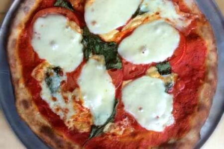 Pi Margherita Pizza 1 for Pi Gallery Bar: Eating for Good Cause