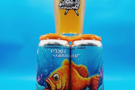 Pipe Pixel Guppy Can And Draft for Pipeworks x Phase Three Collab Beer Release Party at Tuman’s Tap & Grill