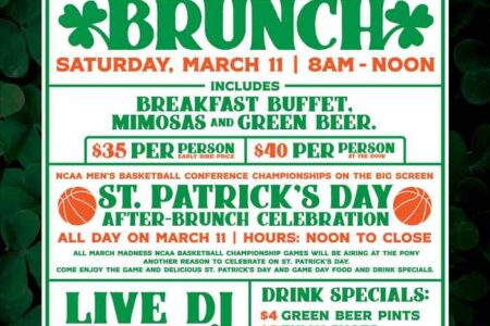 Pony St Patricks Day 2023 5X5 for The Pony Inn Celebrates St. Patrick's Day on March 11