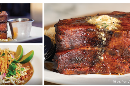 Pork Chop Collage 1000 for Celebrate National Pork Chop Day on August 27 at Perry’s Steakhouse & Grille