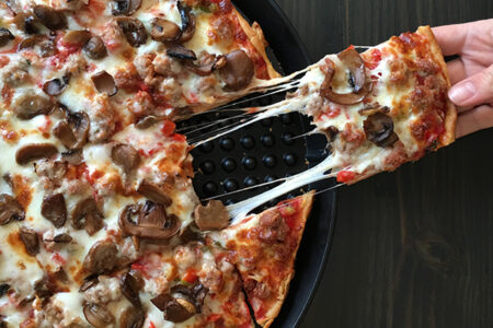 Sausage And Mushroom Pizza for Chicago's Home Run Inn Thanks First Responders With FREE Pizza on Thursday, October 28
