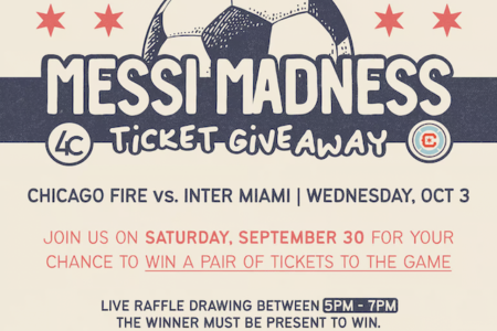 Image for Score Tickets for Upcoming Chicago Fire v. Inter Miami Match with Four Corners Restaurant Group