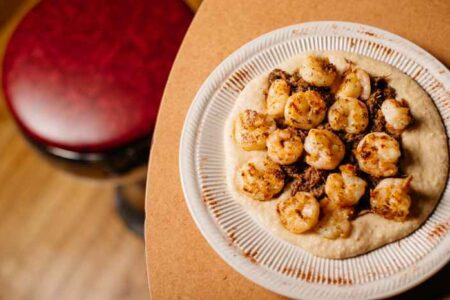 Shrimp Parmesan Reggiano Cheese Grits for Cajun Cooking Class/Dinner at Heaven on Seven Wabash