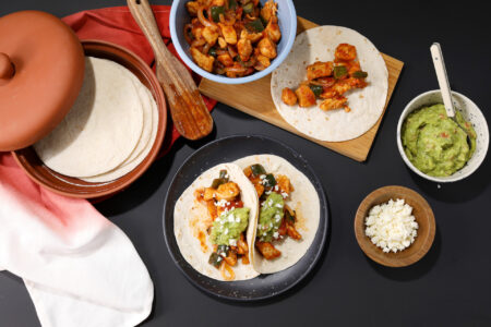 Smoky Chipotle Chicken Tacos for Home Chef Teams Up with FitMenCook for Limited Time Menu