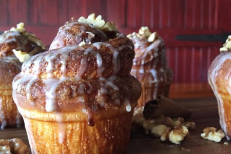 TWO Bacon Brioche Cinnamon Rolls for TWO Pop Up Brunch Service