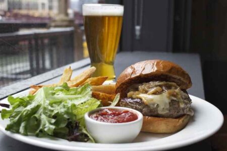 The Kitchen Burger for The Kitchen Celebrates National Burger Month