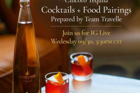 Travelle Live Social Media for Travelle + Cincoro Tequila: Cocktail + Food Pairings Class