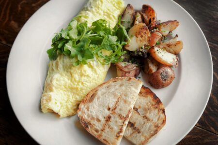 Tumans Omelet Filter for New Year’s Day Hangover Brunch at Tuman’s Tap & Grill