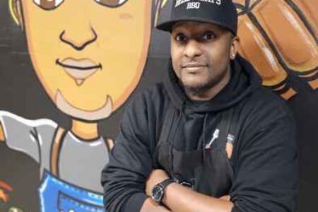 Tyris Bell for Bell Heir’s BBQ Celebrates 1st Anniversary Feb 3 4 and February Catering Options