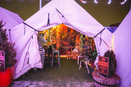 Utopian Jungle 4 for Utopian Tailgate Transforms Into “Camp Utopia,” Offering Themed Group Experiences in Heated Tents