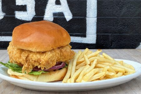 Chicken Sandwich 5 22 22 for Memorial Day Weekend at Mac’s Wood Grilled