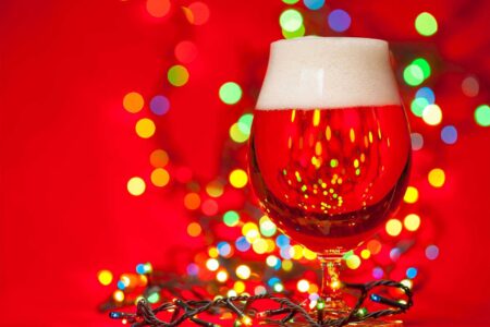Christmas Beer With Lights Low for Holiday Specials at Mac’s Wood Grilled