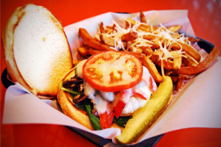 Estelles Burger 0000 Estelles Surfer Rosa 1 for Estelle's 19th Anniversary Party Sept. 28