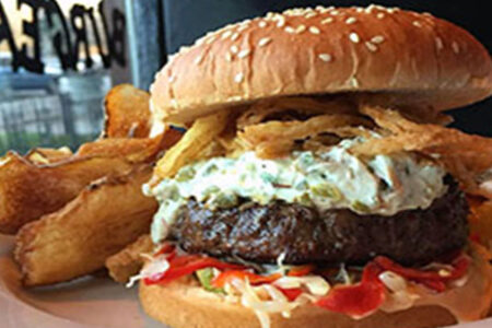 grunts december burger for December Burger of the Month at R.J. Grunts