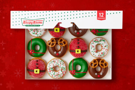 Holiday Collection Dozens Media for Krispy Kreme Debuts Holiday Treats: North Pole inspired Doughnuts & a Chocolate Glazed Wonderland