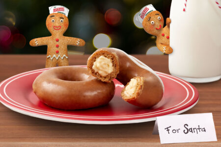 Kkd Holiday Gingerbread Media Image Final for KRISPY KREME® Launches Gingerbread Glazed & NEW Gingerbread Glazed Original Filled with Cheesecake Doughnuts