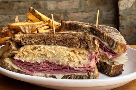 Reuben 3 13 21 2 for St. Patrick’s Day Specials at Mac’s Wood Grilled