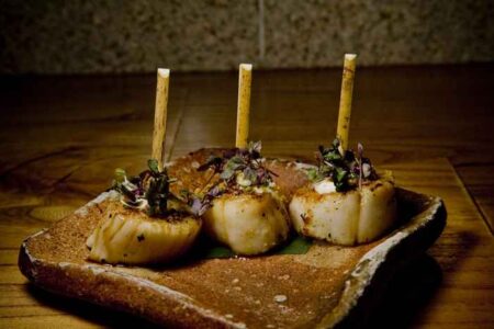 Scallops 1 for Balvenie Scotch Dinner at Roka Akor Chicago April 24th