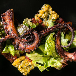 c chicago 0000 Charred Octopus Salad for C Chicago Introduces New Shark Bar Menu (sorta)