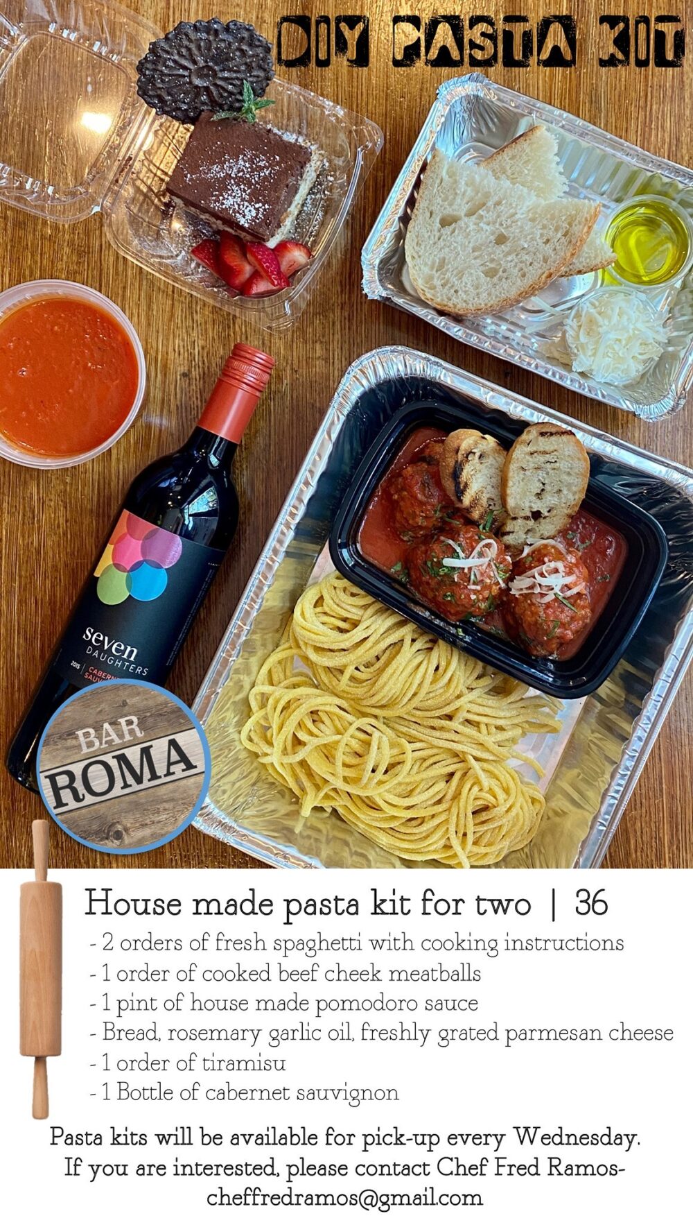Image for New Do It Yourself Pasta Kits at Bar Roma