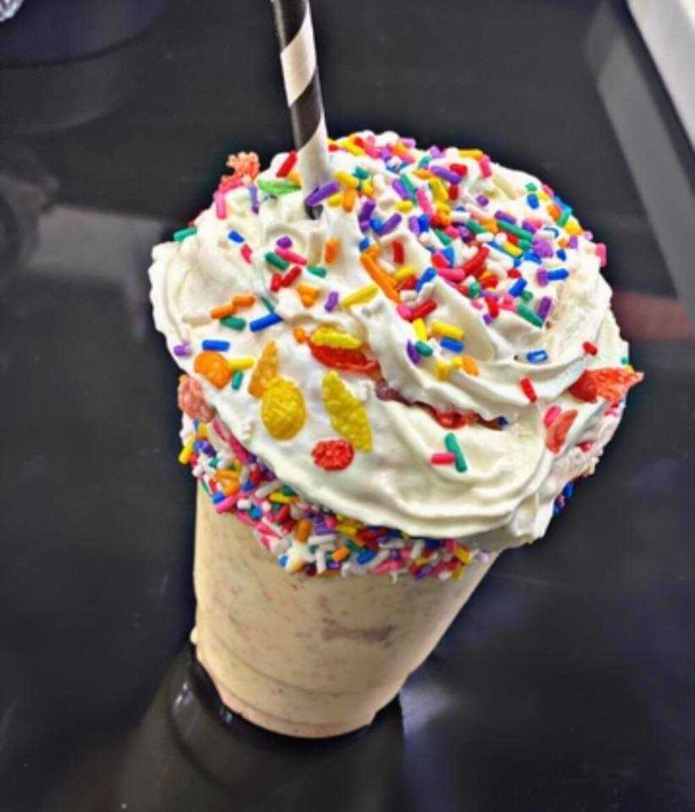 One of the many delicious cereal milkshake combinations at Munchiez (Photo Courtesy of Gracie Meier, Photographer) for CFM Asks: Qiana Allen, Owner of ‘Munchiez’, a Novelty Candy Shop and Cereal Bar in Beverly