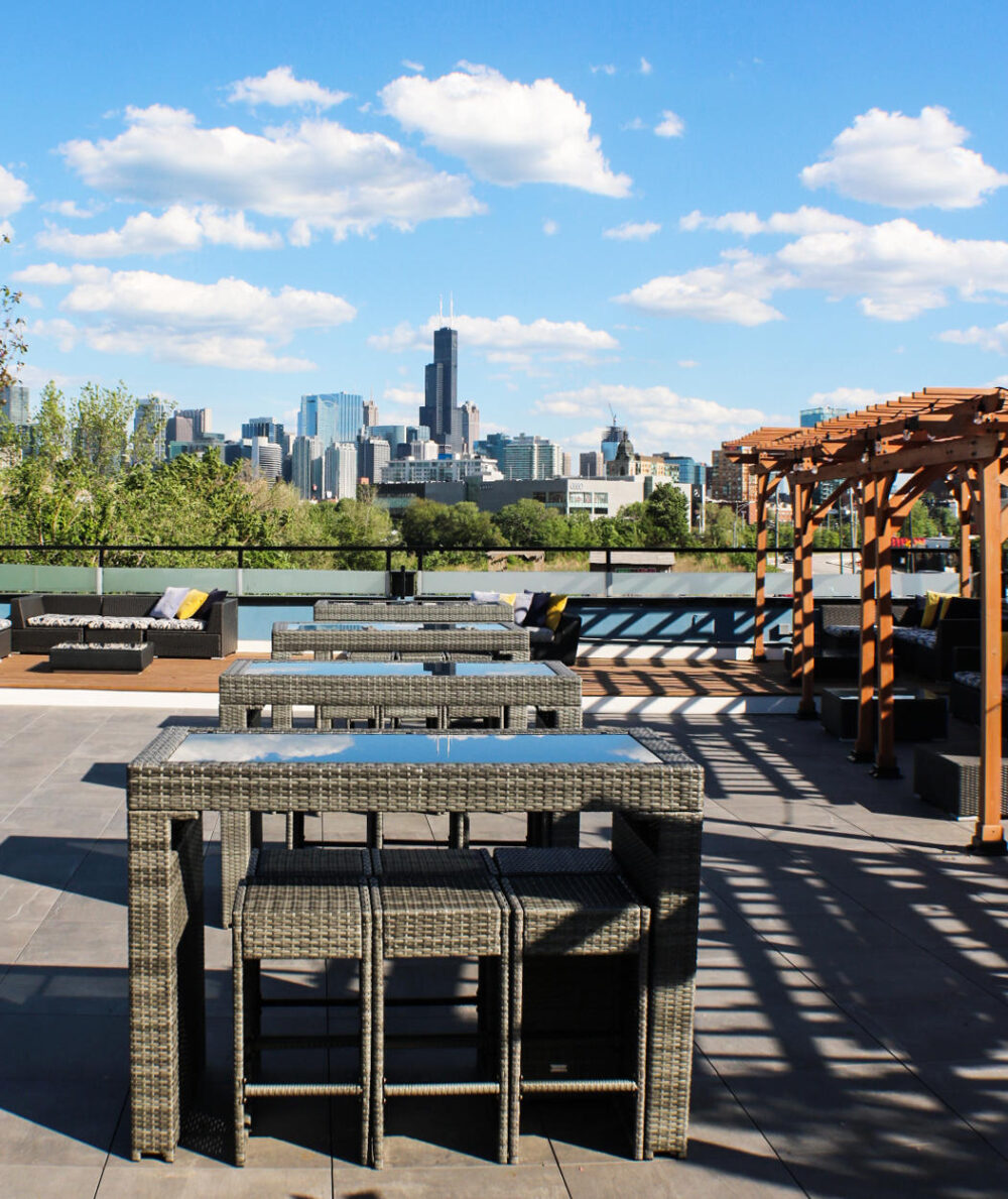 Cielo Rooftop at Azul is now open with an open air rooftop. (Photo courtesy of Cielo) for Where to Enjoy Outdoor Dining for Chicago Patio Season