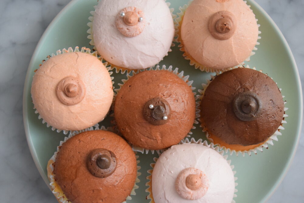 Goddess Boobie Cup Cakes for October Breast Cancer Awareness Events and Fundraisers