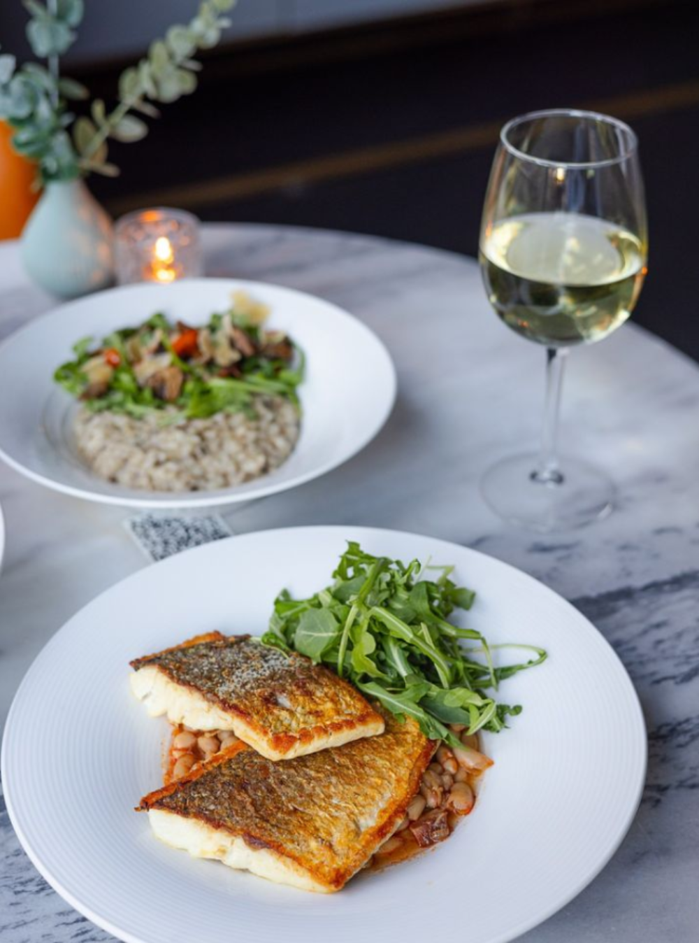 Porter Salmon And Mushroom Risotto for Where to Dine for Chicago Restaurant Week 2024