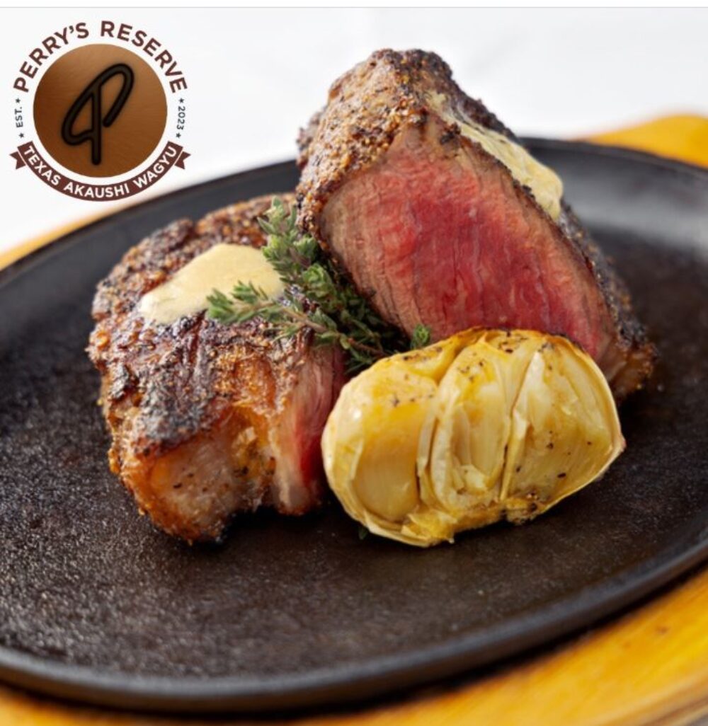 Perry’s Reserve Texas Akaushi Wagyu. Photo credit: Perry's Steakhouse & Grille