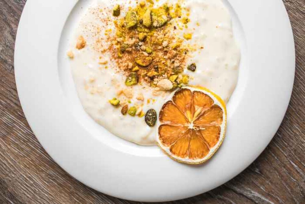 Avli River North Dessert Rizogalo for 2023 Chicago Restaurant Week Runs January 20th through February 5th